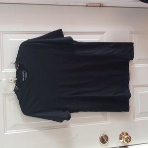 Untuckit 100% cotton black short sleeve tee